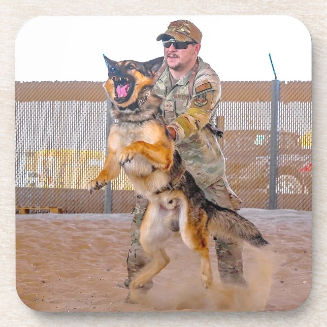 US MILITARY WORKING DOG COASTER (Front)