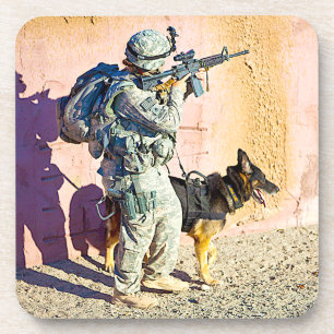 US MILITARY WORKING DOG COASTER