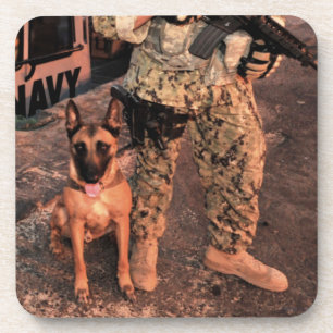 US MILITARY WORKING DOG COASTER