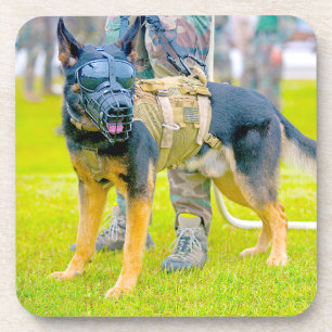 US MILITARY WORKING DOG COASTER