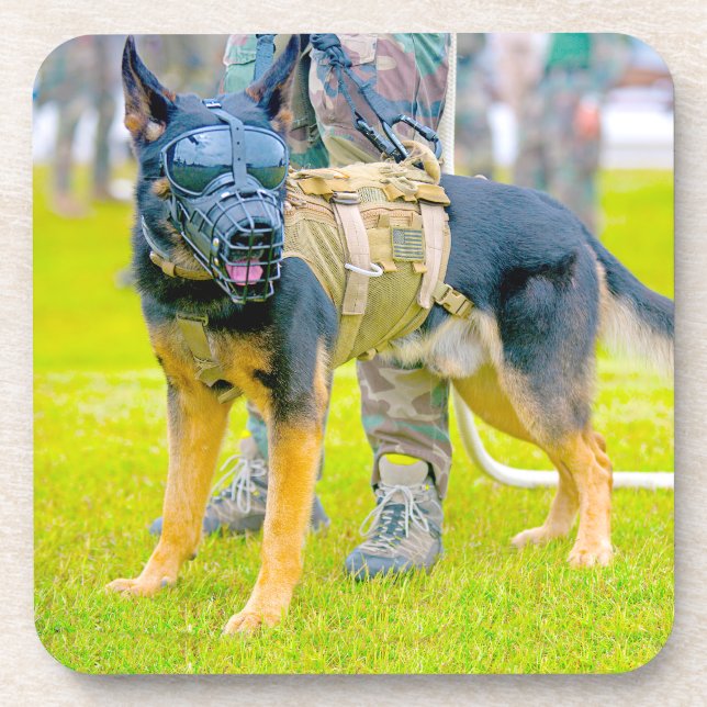 US MILITARY WORKING DOG COASTER (Front)