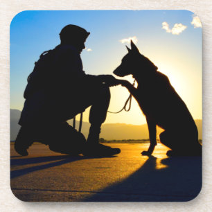 US MILITARY WORKING DOG COASTER