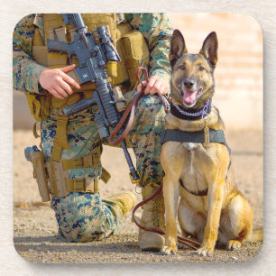 US MILITARY WORKING DOG COASTER
