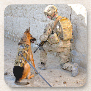 US MILITARY WORKING DOG COASTER