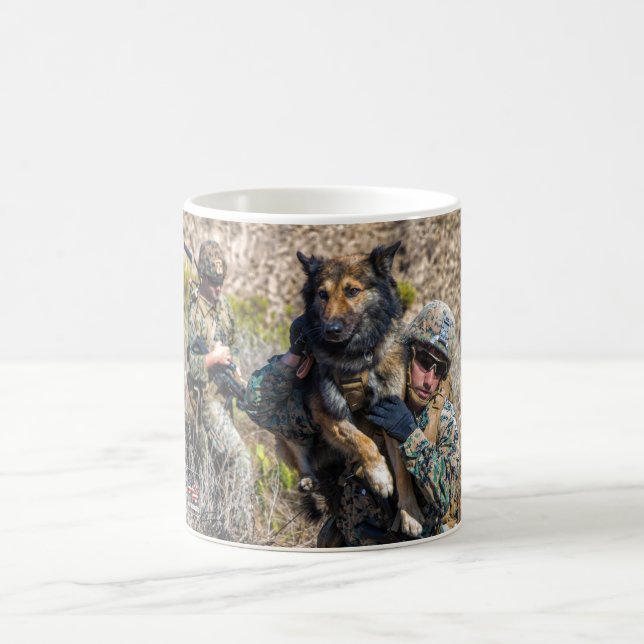 US MILITARY WORKING DOG COFFEE MUG (Center)