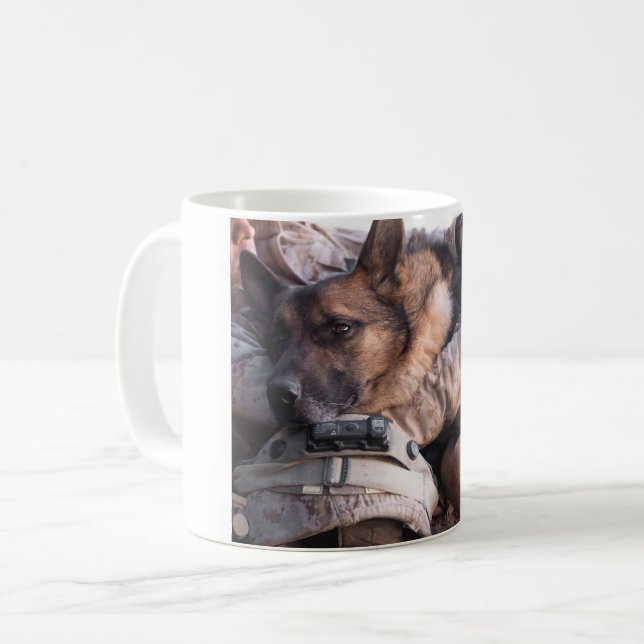 US MILITARY WORKING DOG COFFEE MUG (Front Left)