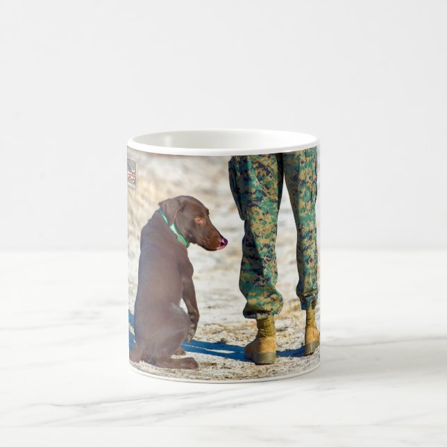 US MILITARY WORKING DOG COFFEE MUG (Center)