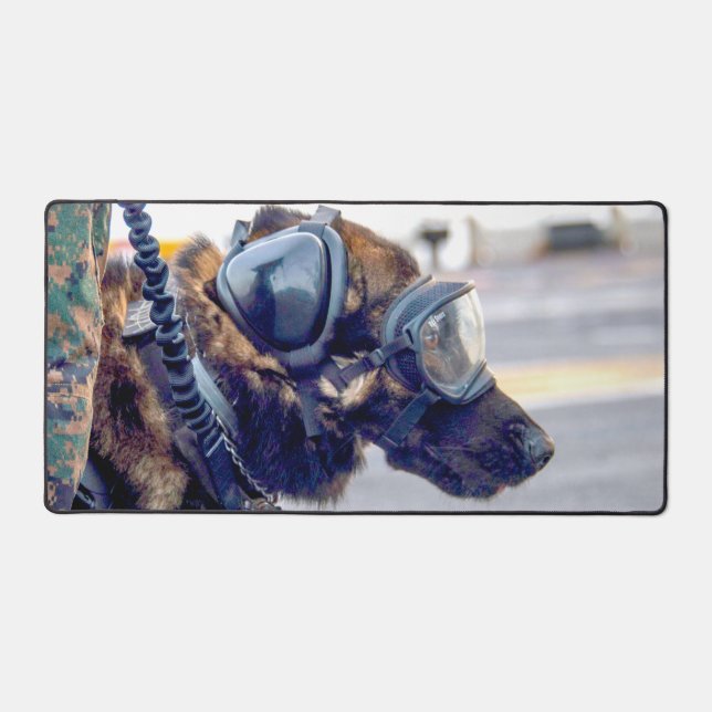 US MILITARY WORKING DOG DESK MAT (Front)