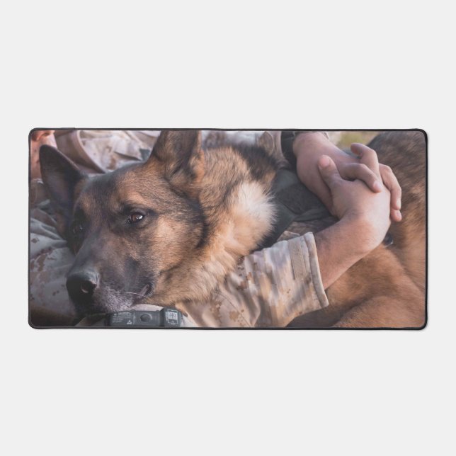 US MILITARY WORKING DOG DESK MAT (Front)