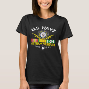 US Na vy Vietnam Veteran USA Flag Vietnam Vet Flag T-Shirt