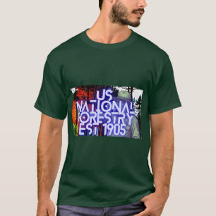 US National Forestry Est 1905 Pop Art Ranger T-Shirt