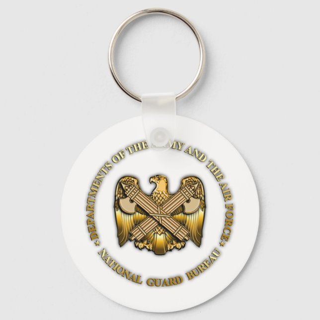 US National Guard Bureau Key Ring (Front)