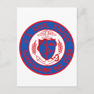 US NAVAL STATION GUANTANAMO BAY CUBA Military Patc Postcard