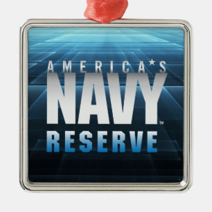 US Navy   America's Navy Reserve Metal Tree Decoration
