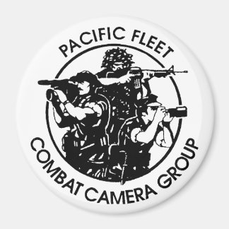 US NAVY COMBAT CAMERA PACIFIC 4" Magnet