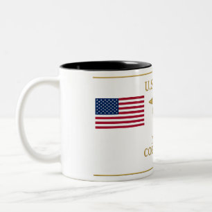 US Navy Hospital Corpsman HM Patriotic Coffee Two-Tone Coffee Mug
