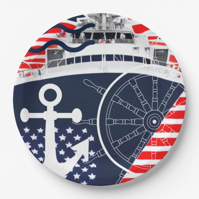 US Navy Paper Plate (Front)
