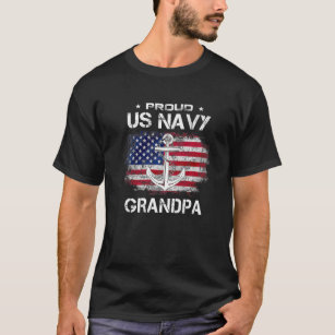 US Navy Proud Grandpa - Proud US Navy Grandpa Vete T-Shirt