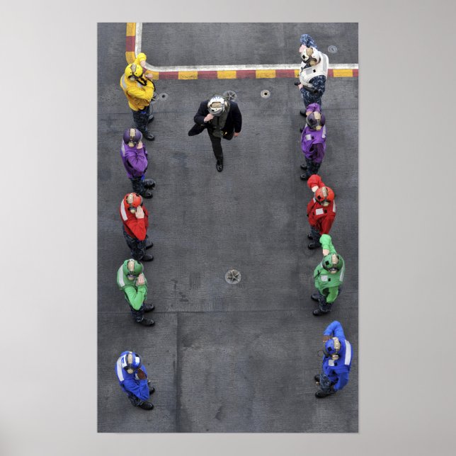 US Navy rainbow sideboys Poster (Front)