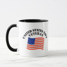 US NAVY VETERAN COMBO MUG