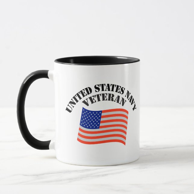 US NAVY VETERAN COMBO MUG (Left)