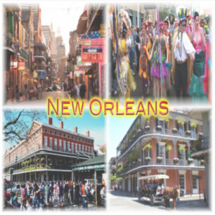 US New Orleans - Bourbon Street - Mardi Gras -