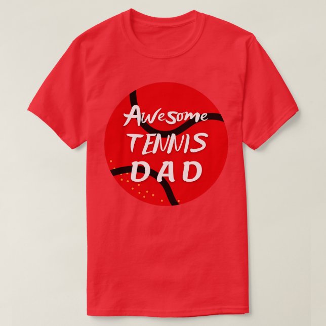 US Open Tennis Dad Tennis Ball T-Shirt (Design Front)