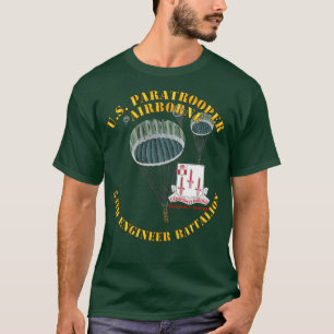 US Paratrooper 54th Engineer Battalion X T-Shirt