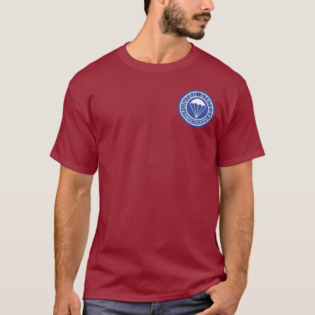 US Paratroops + Airborne Wings T-shirts (Front)