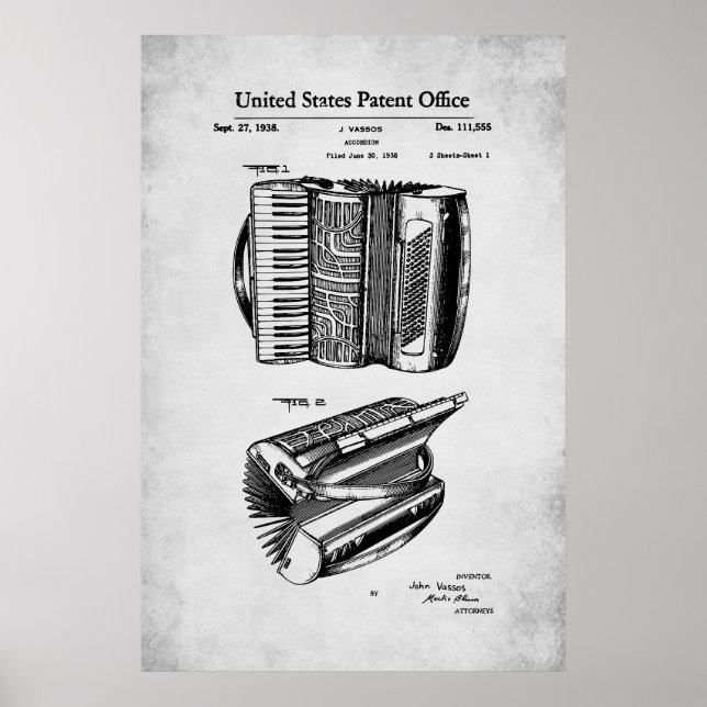 US Patent - Accordion Poster (Front)