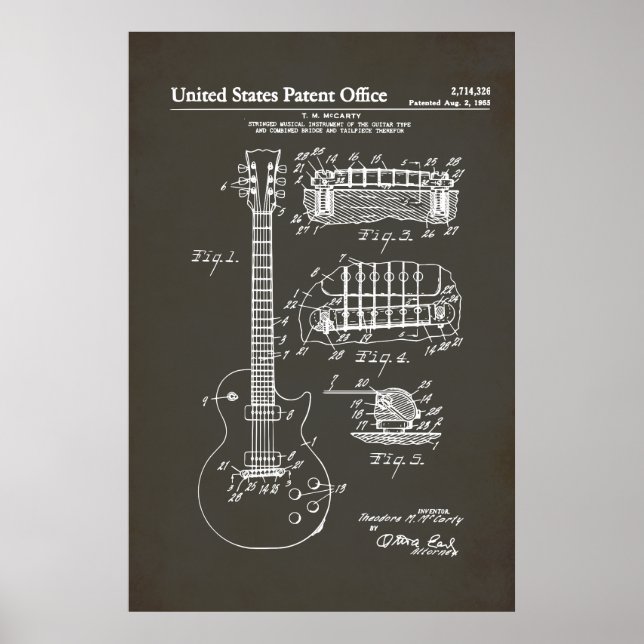 US Patent - Acoustic Guitar Poster (Front)