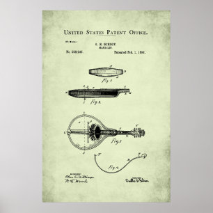 US Patent - Mandolin Poster