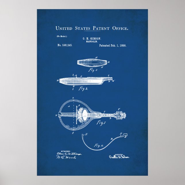 US Patent - Mandolin Poster (Front)