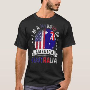 US Patriot Australia Flag American Australian Grow T-Shirt