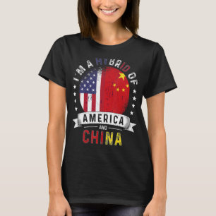 US Patriot China Flag American Chinese Grown T-Shirt