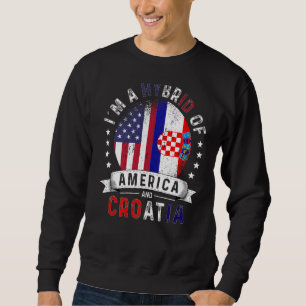 US Patriot Croatia Flag American Croatian Grown Sweatshirt
