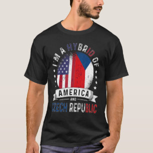 US Patriot Czechia Republic Flag American Czech Gr T-Shirt