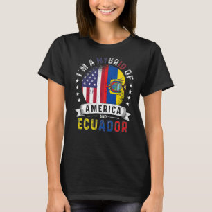 US Patriot Ecuador Flag American Ecudoarian Grown T-Shirt