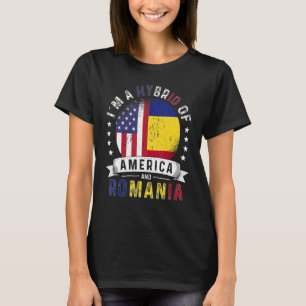 US Patriot Romania Flag American Romanian Grown T-Shirt