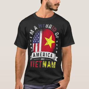US Patriot Vietnam Flag American Vietnamese Grown T-Shirt