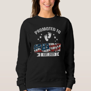 US Patriotic Grandma 2023 Shirt, Promoted To Grand Sweatshirt