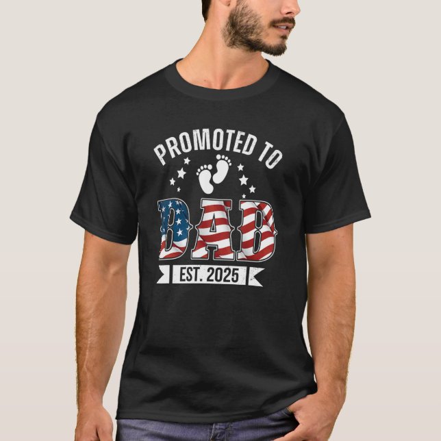 US Patriotic Grandma 2025 Shirt, Promoted To Grand T-Shirt (Front)