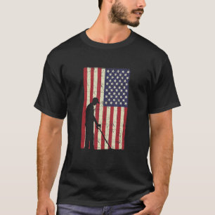 US Patriotic Metal Detector  Relic Hunting  Metal  T-Shirt