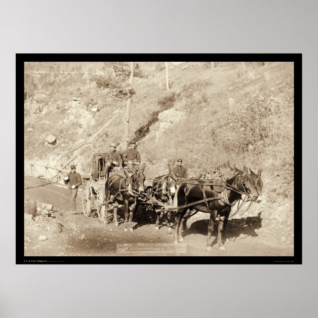 US Paymaster & Guards Fort Meade SD 1888 Poster (Front)