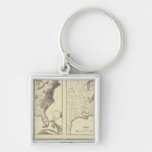 US Population 1790-1820 Key Ring