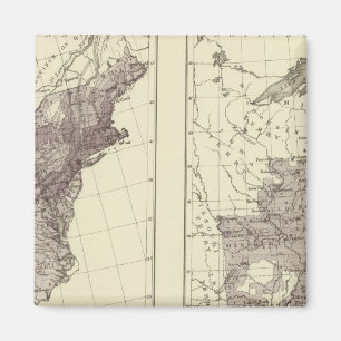 US Population 1830-1840 Magnet