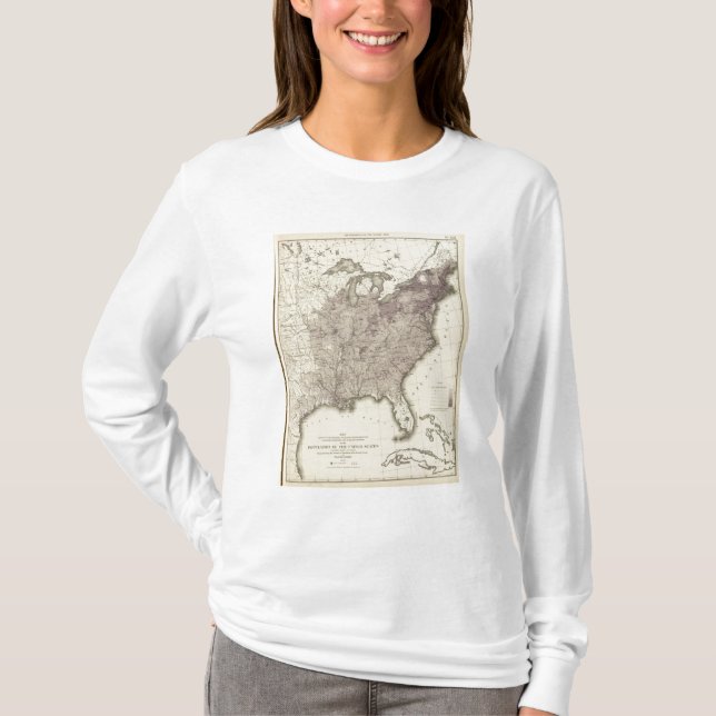US Population 1850 T-Shirt (Front)