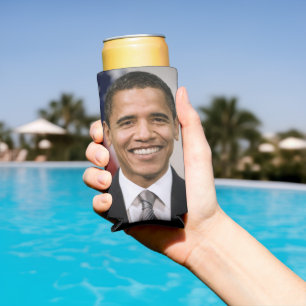 US President Elect Barack Obama Seltzer Can Cooler