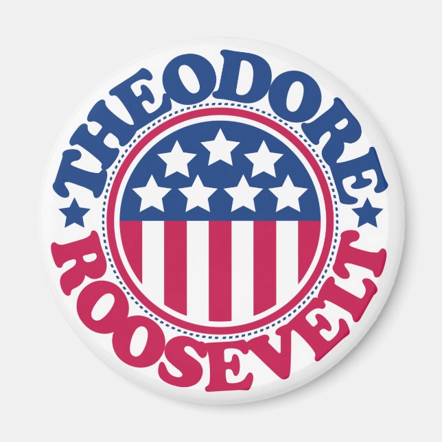 US President Theodore Roosevelt Magnet (Front)
