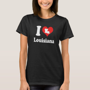 US Proud Citizen America Love State I Heart Louisi T-Shirt